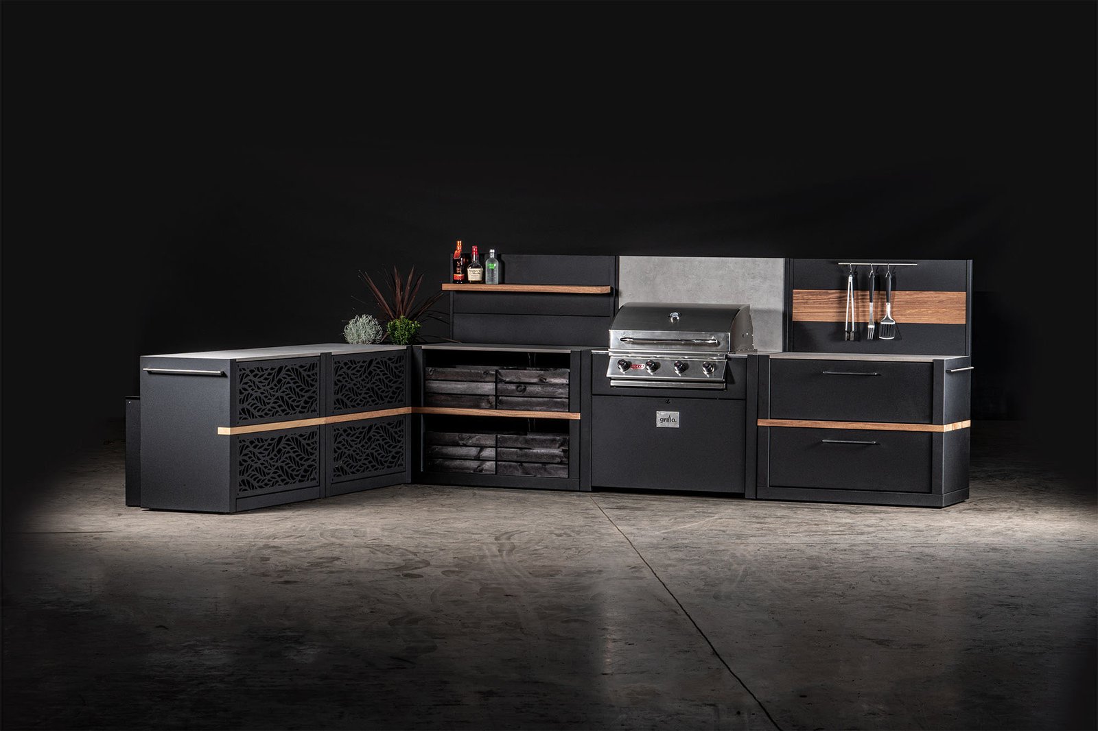 Higher specification outdoor kitchen