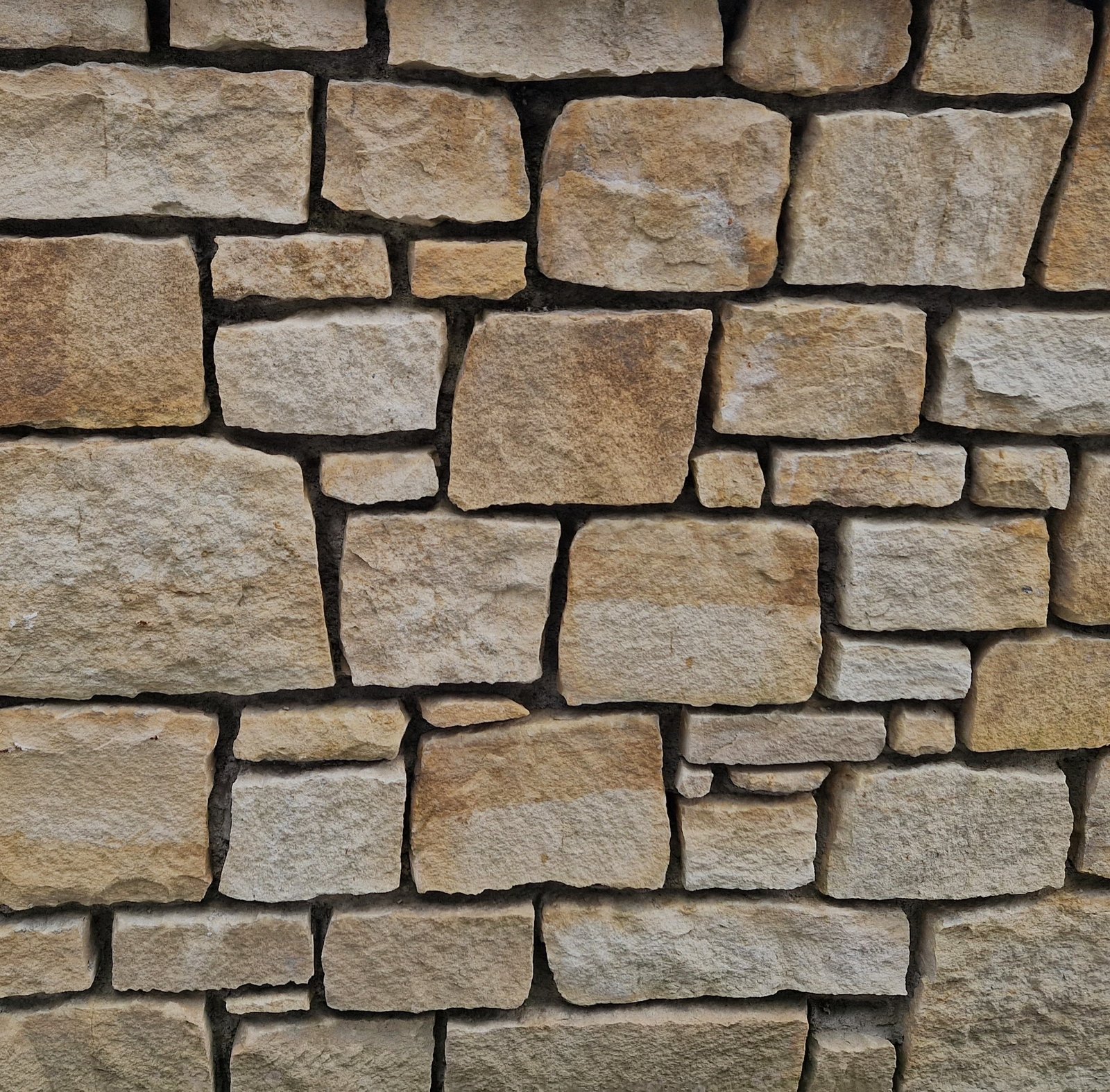 Natural stone garden walling