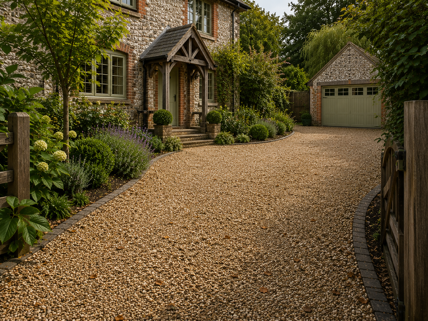 Gravel driveway in Haslemere